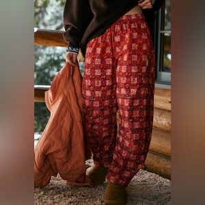 Free People Game Day Printed Pants